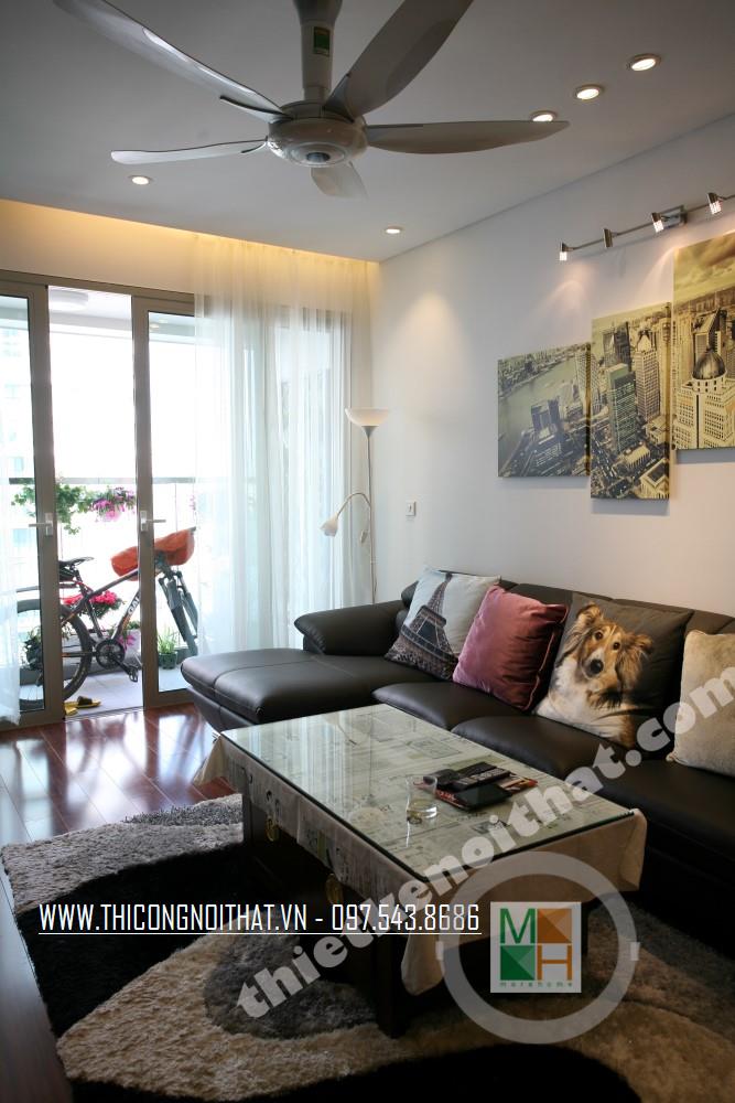 Thiết kế nội thất chung cư Mandarin theo phong cách hiện đại, tiện nghi