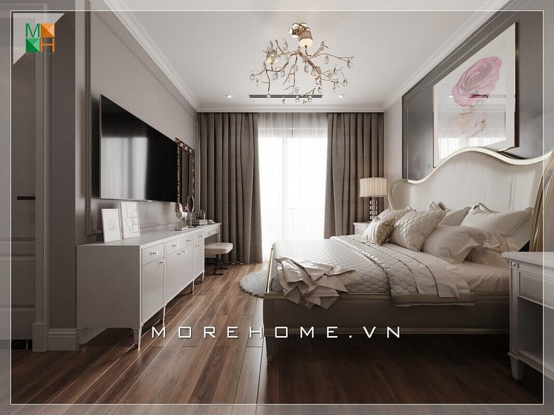 # 22 Mẫu phòng ngủ đẹp trong thiết kế nội thất nhà chung cư 105m2 tại Hải Phòng
